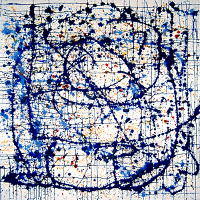Hommage  Jackson Pollock - Blue Moon